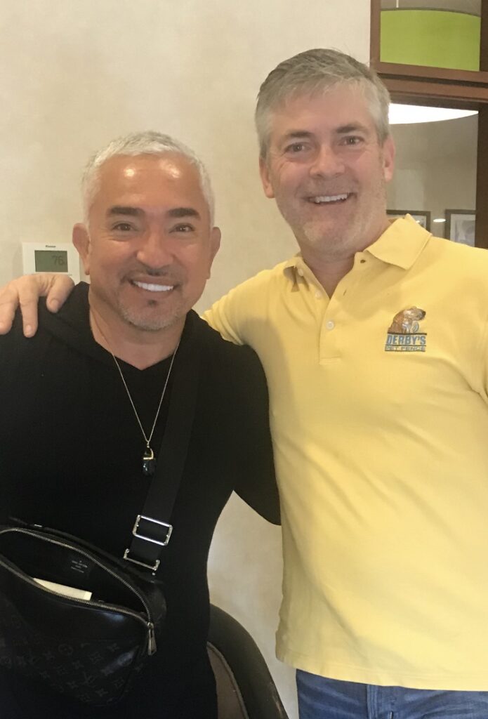 DerbysFence Cesar Millan and Steve